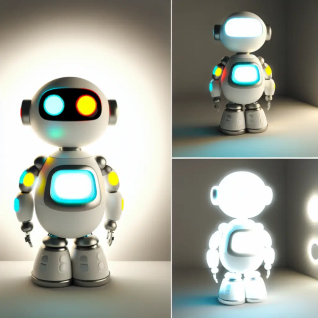 Interaktywny robot RoboPlay z podświetleniem