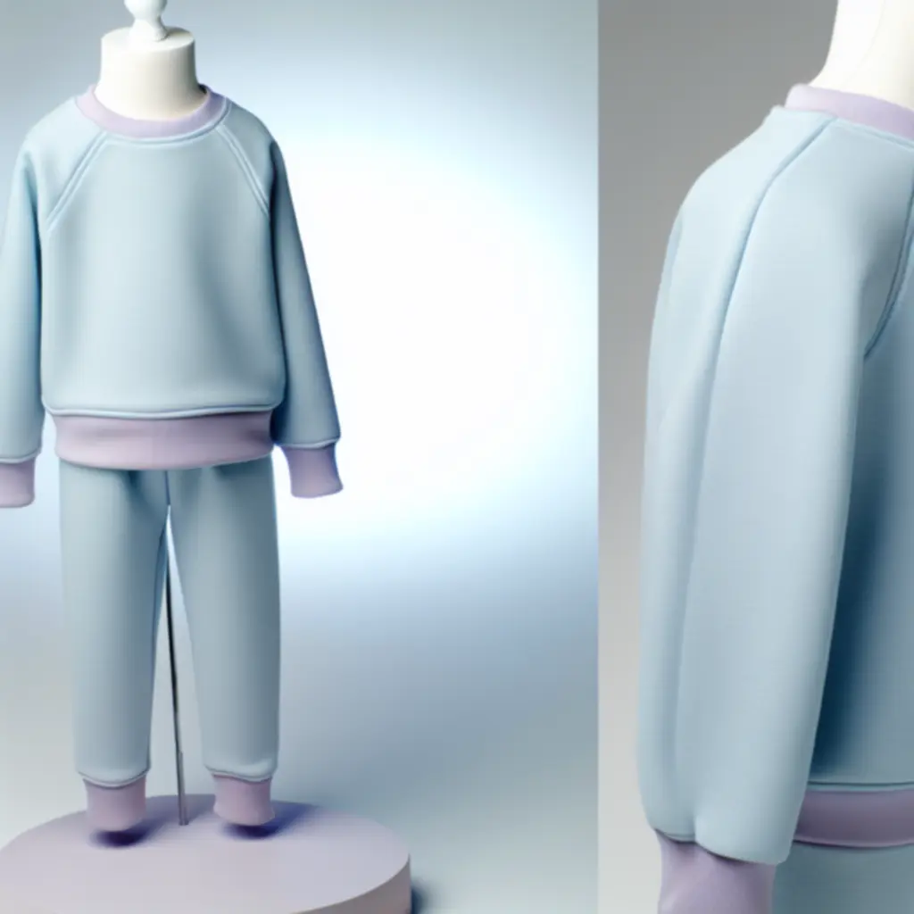 Pastelowy komplet dresowy dla dziecka: bluza i spodnie